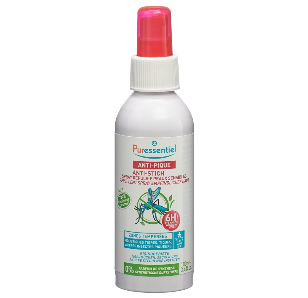 PURESSENTIEL anti-pique spr répul peau sens 100 ml PURESSENTIEL anti-pique spr répul peau sens 100 ml