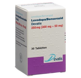 LEVODOPA/BENSERAZIDE Devatis cpr 250 mg fl 30 pce