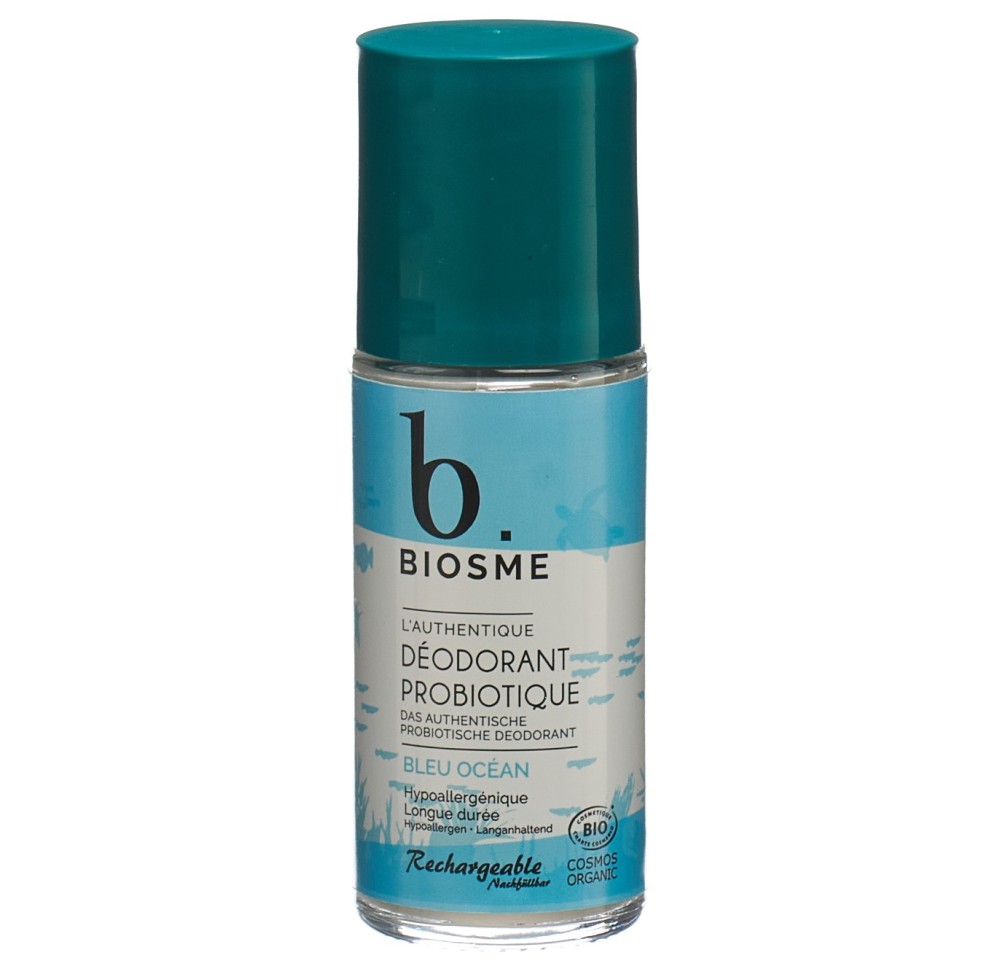 BIOSME déo probiotique roll-on Bleu océan 50 ml BIOSME déo probiotique roll-on Bleu océan 50 ml