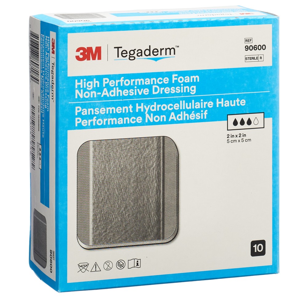 3M TEGADERM HP FOAM 5.1x5.1cm n adh 10 pce