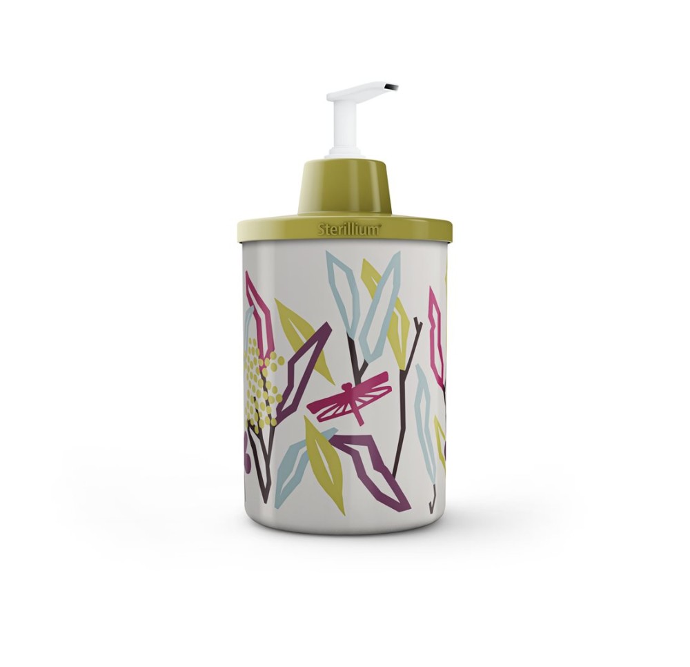 STERILLIUM Dispenser MIA flowery grey STERILLIUM Dispenser MIA flowery grey