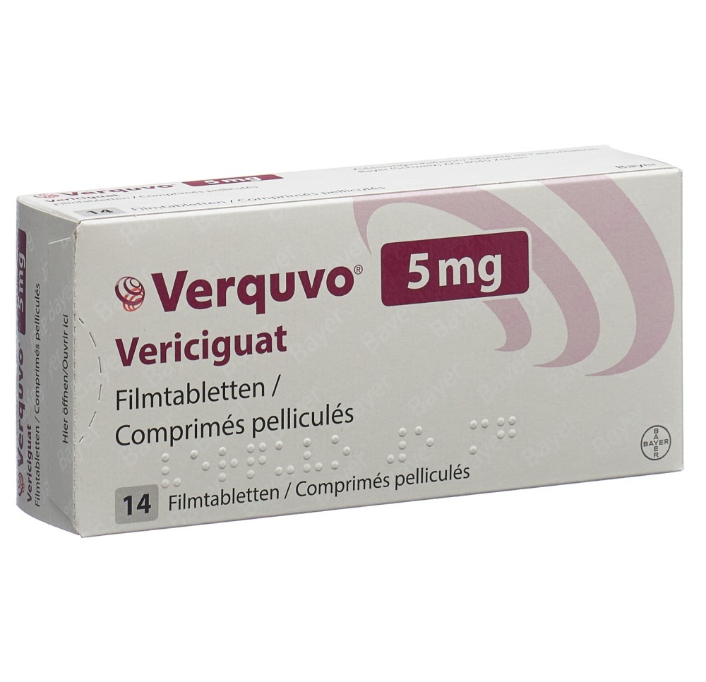 VERQUVO cpr pell 5 mg 14 pce VERQUVO cpr pell 5 mg 14 pce