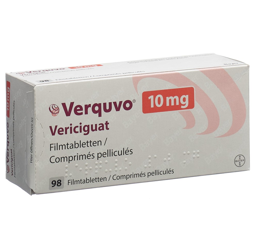 VERQUVO cpr pell 10 mg 98 pce VERQUVO cpr pell 10 mg 98 pce