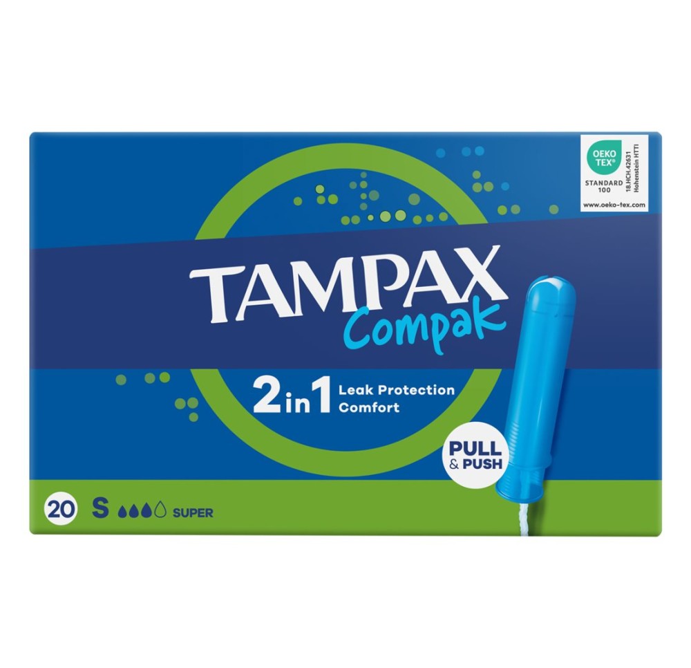 TAMPAX tampons Compak Super 20 pce