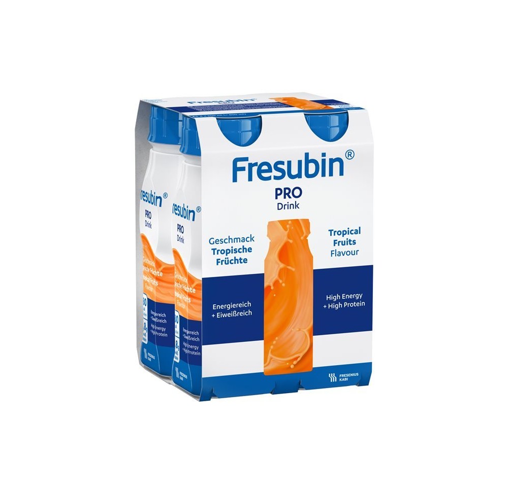 FRESUBIN Pro Drink fruits tropicaux 4 fl 200 ml FRESUBIN Pro Drink fruits tropicaux 4 fl 200 ml