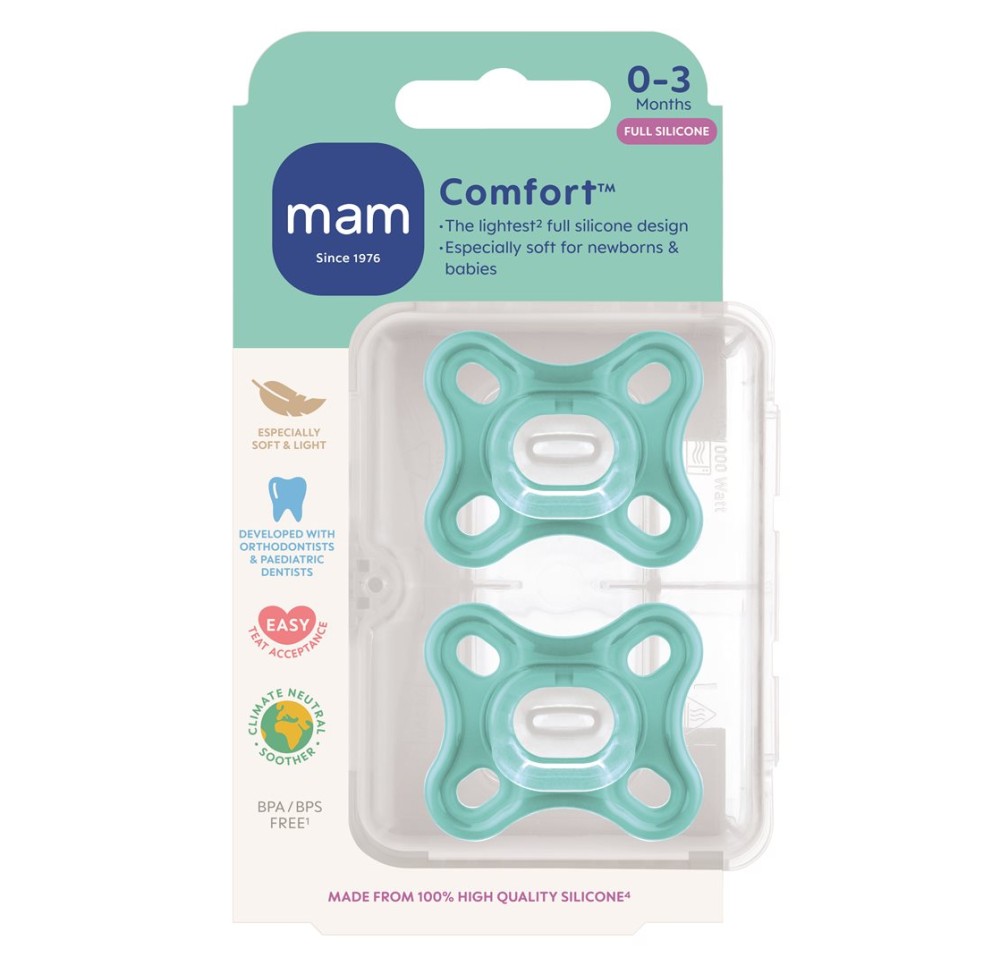 MAM Comfort lolette sil 0-3m 2 pce