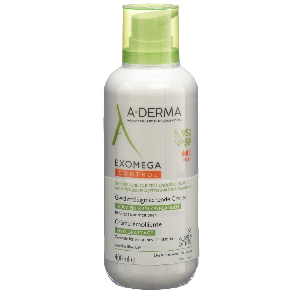 A-DERMA EXOMEGA CTRL crème (nouveau) fl 400 ml