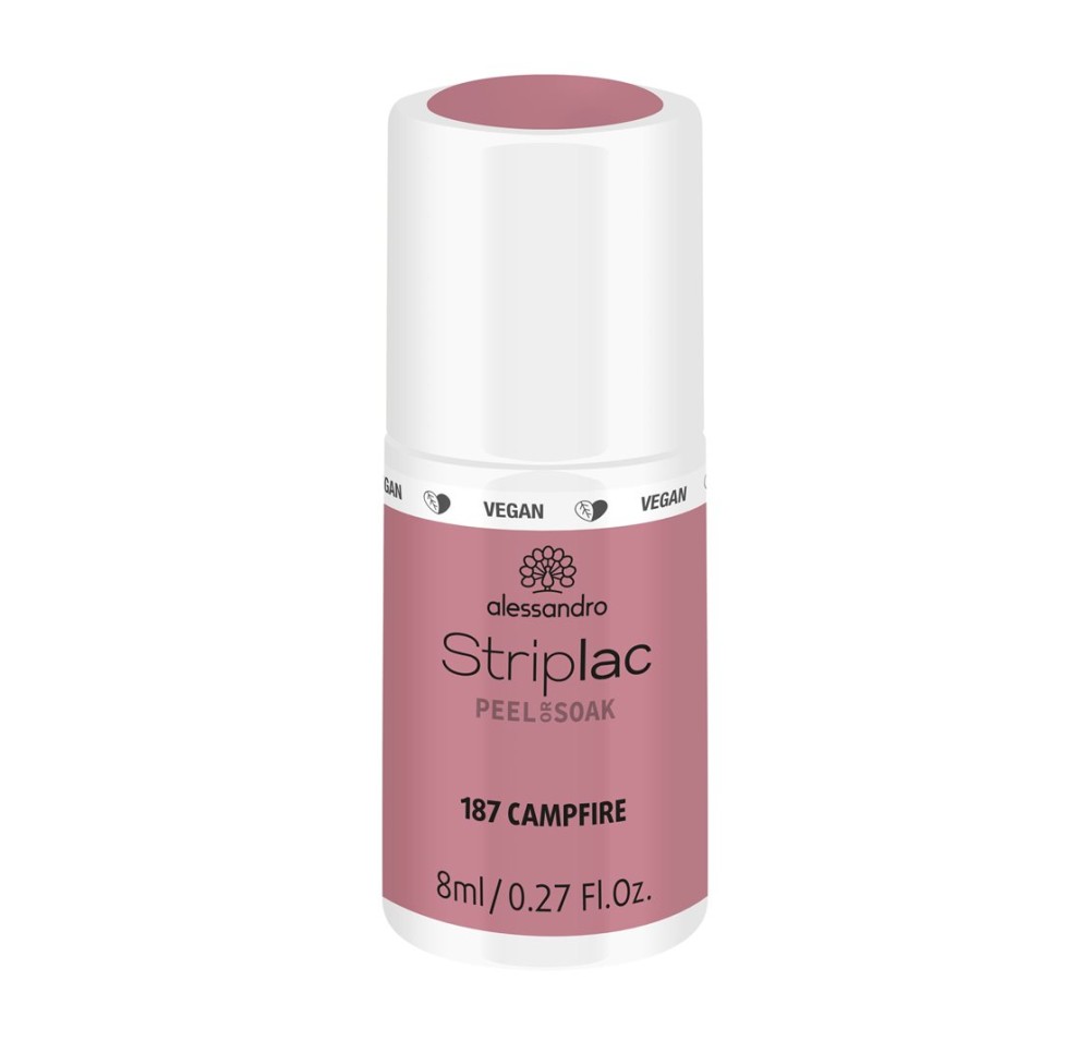 ALESSAN Striplac Peel or Soak off Campfire 8 ml ALESSAN Striplac Peel or Soak off Campfire 8 ml