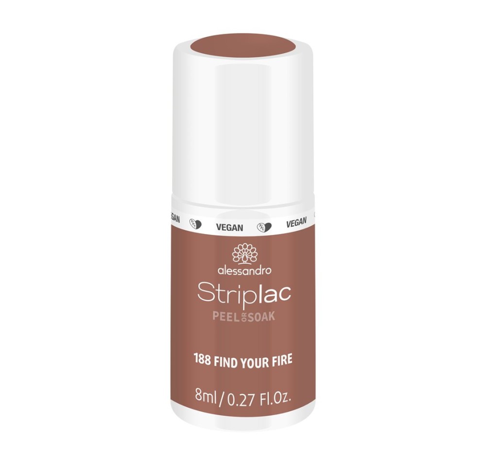 ALESSAN Striplac Peel or Soak off Find y Fire 8 ml