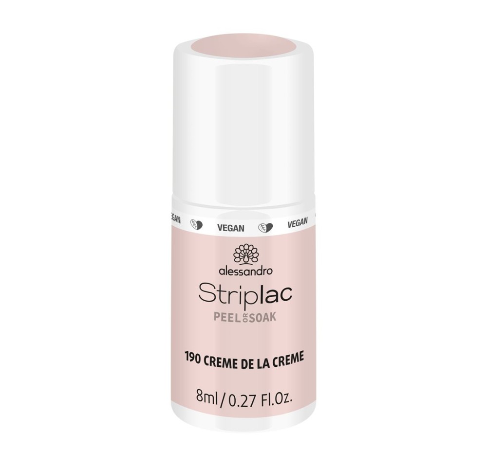 ALESSAN Striplac Peel or Soak off Cr de la Cr 8 ml ALESSAN Striplac Peel or Soak off Cr de la Cr 8 ml