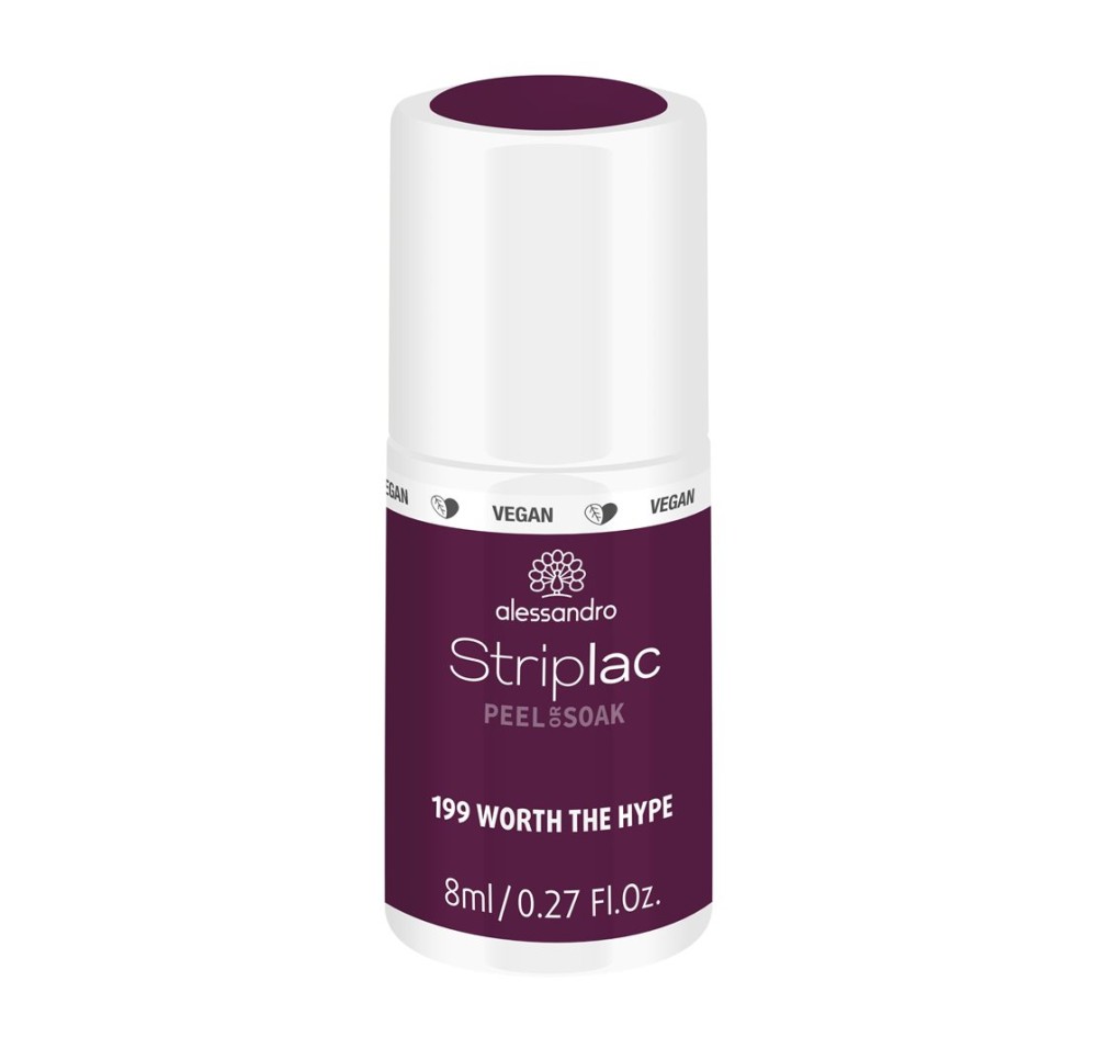 ALESSAN Striplac Peel or Soak off Worth Hype 8 ml