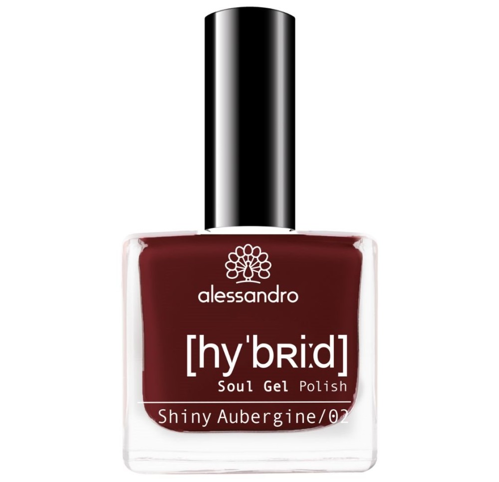 ALESSAN Hybrid Soul Gel Polish Shiny Aubergi 8 ml