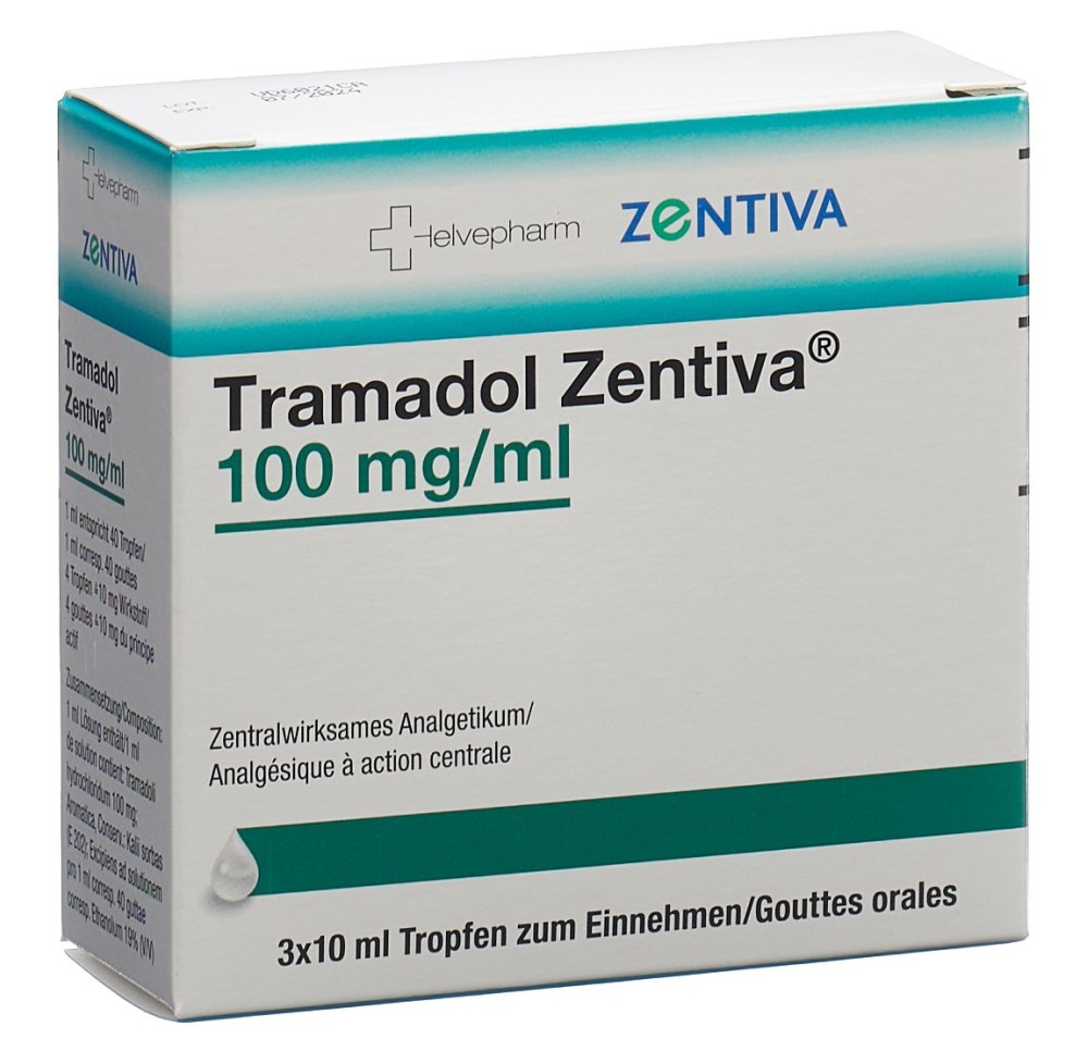 TRAMADOL Zentiva gouttes 100 mg/ml 3 fl 10 ml TRAMADOL Zentiva gouttes 100 mg/ml 3 fl 10 ml
