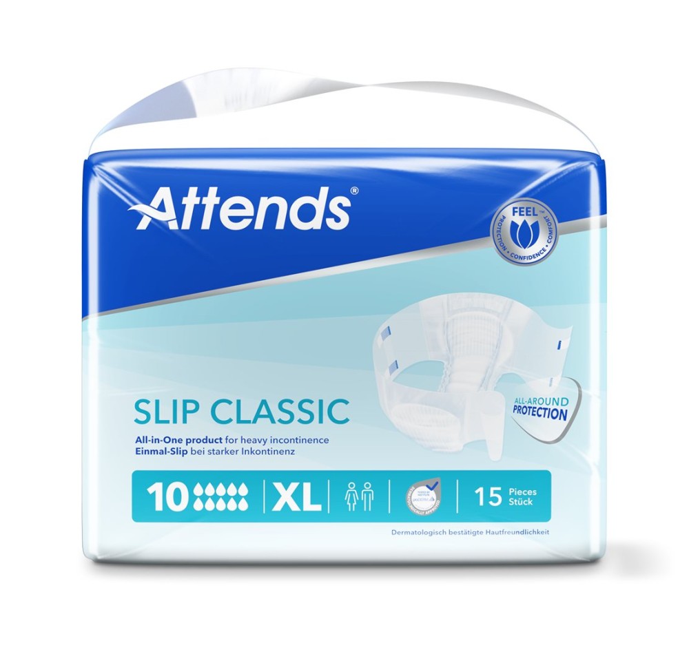 ATTENDS Slip 10 classic XL 15 pce