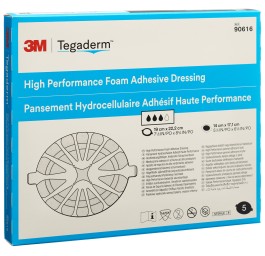 3M TEGADERM FOAM HP comp mous 14x17.1cm adhé 5 pce