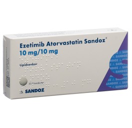 EZETIMIBE Atorvast Sandoz cpr pell 10/10mg 30 pce
