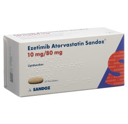 EZETIMIBE Atorvast Sandoz cpr pell 10/80mg 30 pce