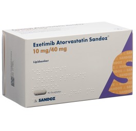 EZETIMIBE Atorvast Sandoz cpr pell 10/40mg 90 pce