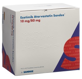 EZETIMIBE Atorvast Sandoz cpr pell 10/80mg 90 pce