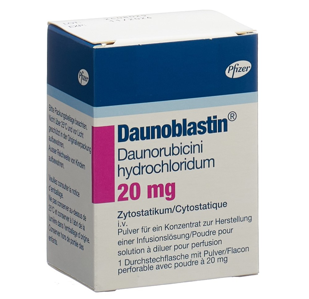 DAUNOBLASTIN subst sèche 20 mg flac DAUNOBLASTIN subst sèche 20 mg flac