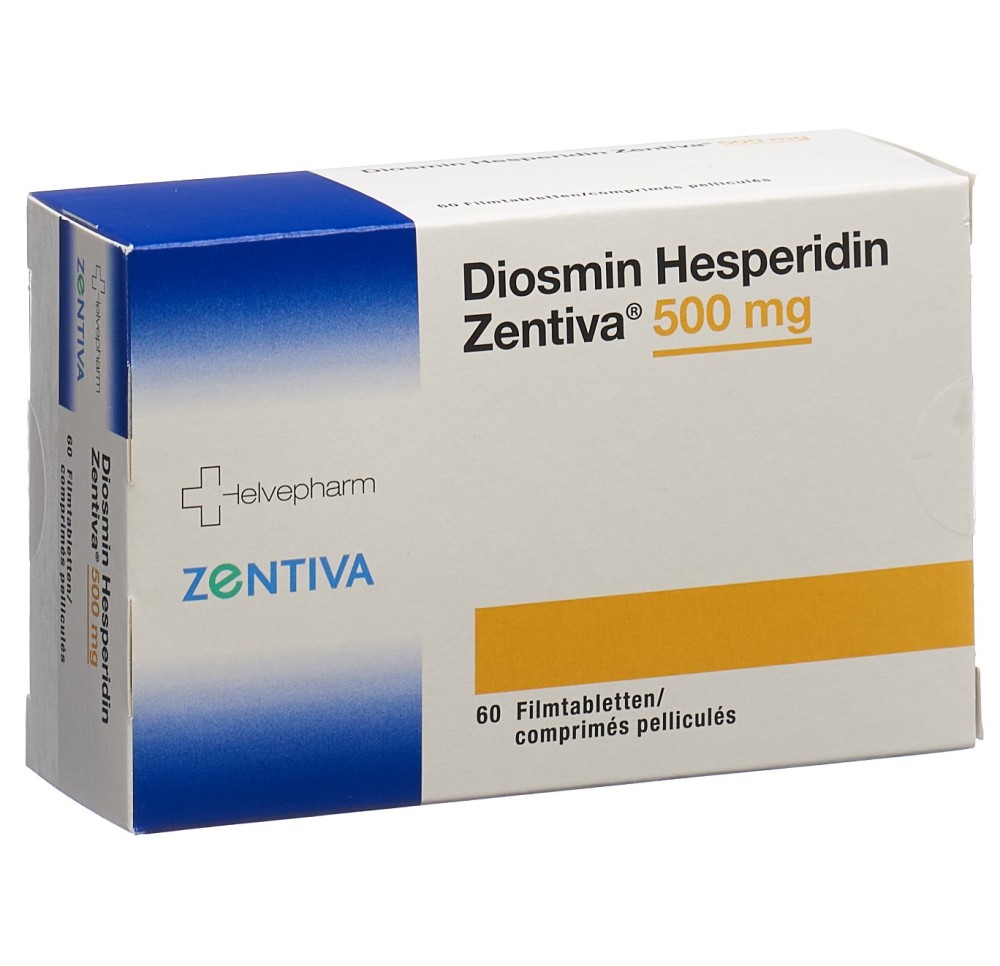 DIOSMIN HESPERIDIN Zentiva cpr pell 500 mg 60 pce