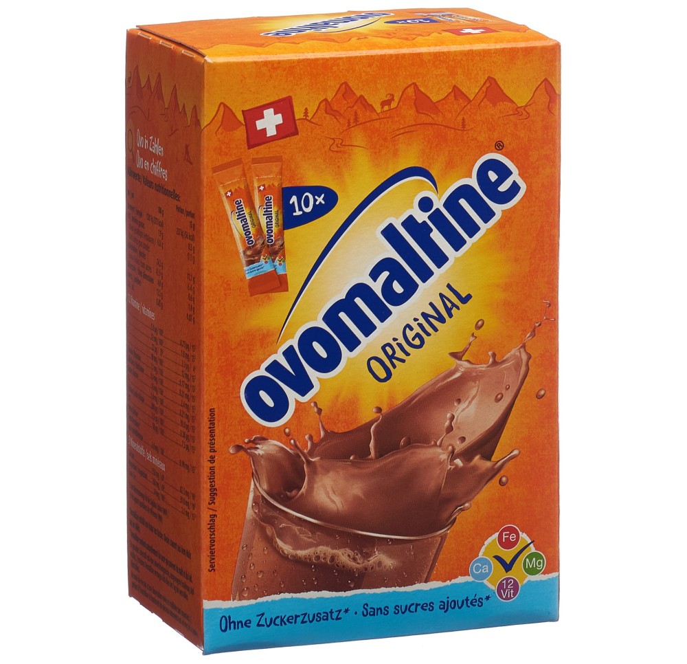 OVOMALTINE Original pdr stickpack (nouv) 10 x 15 g OVOMALTINE Original pdr stickpack (nouv) 10 x 15 g