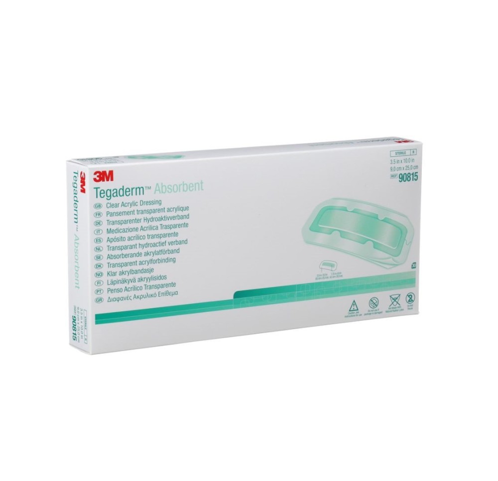 3M TEGADERM ABSORB pans vulnéra 9x25cm 30 pce 3M TEGADERM ABSORB pans vulnéra 9x25cm 30 pce