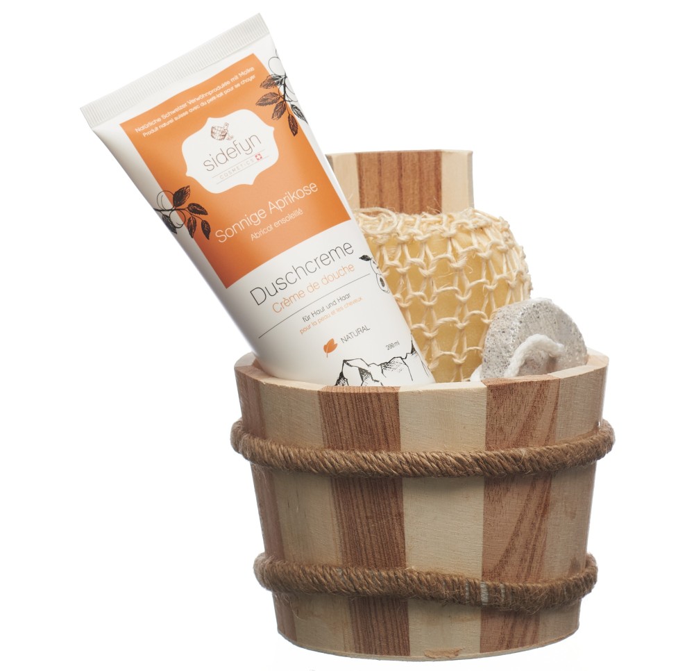 SIDEFYN set cadeau baquet cr douche abricot
