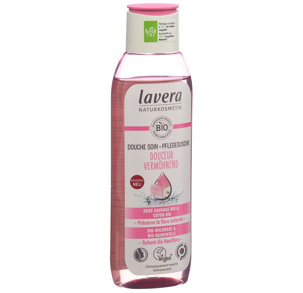 LAVERA douche soin douceur rose mu&cot bio 250 ml