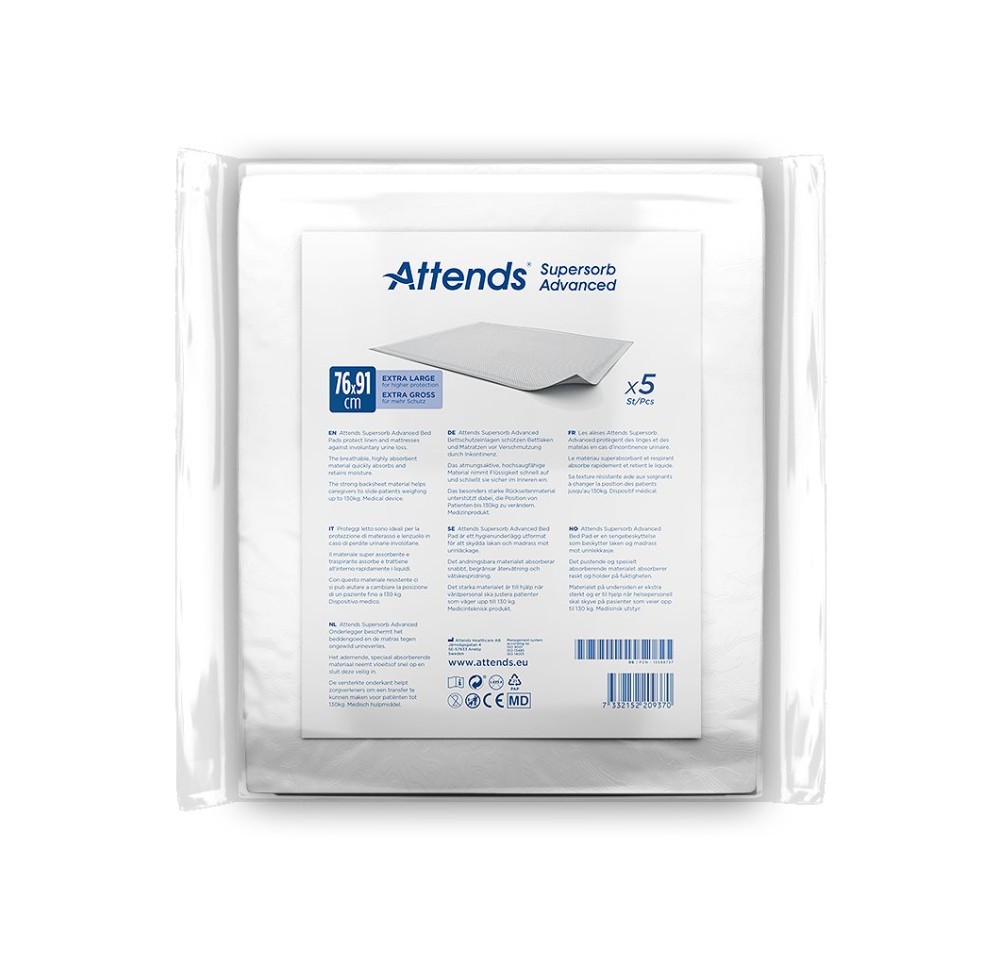 ATTENDS Supersorb Advanced alèse 76x91cm 5 pce