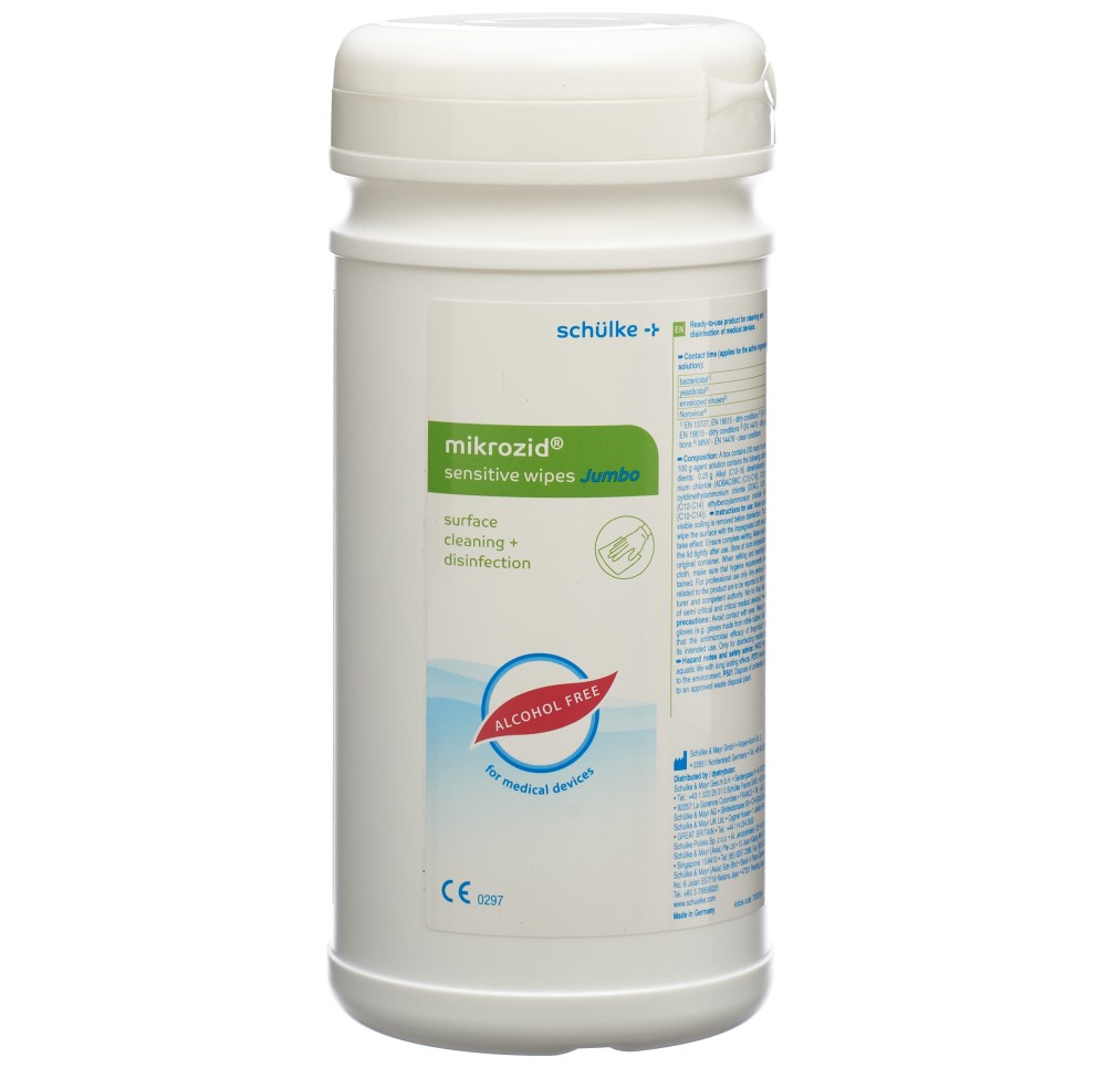 MIKROZID sensitive wipes Jumbo (n) bte 200 pce