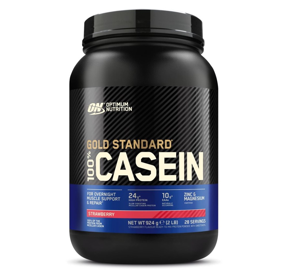 OPTIMUM 100% Casein fraise bte 924 g