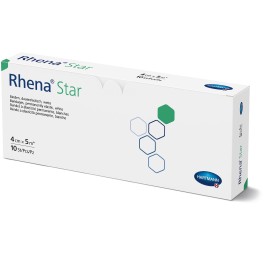 RHENA Star bande élast 4cmx5m blanc ouvert 10 pce