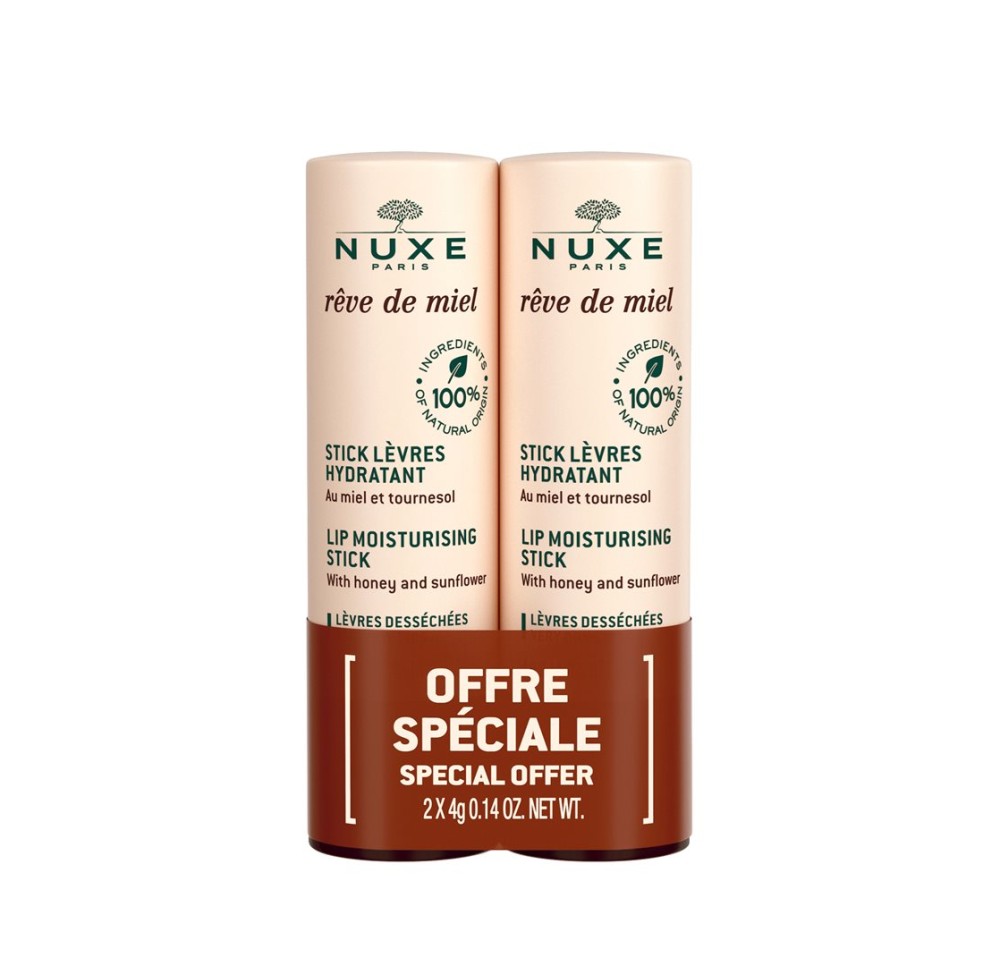 NUXE Rêve de Miel Duo Lèvres stick 2 pce