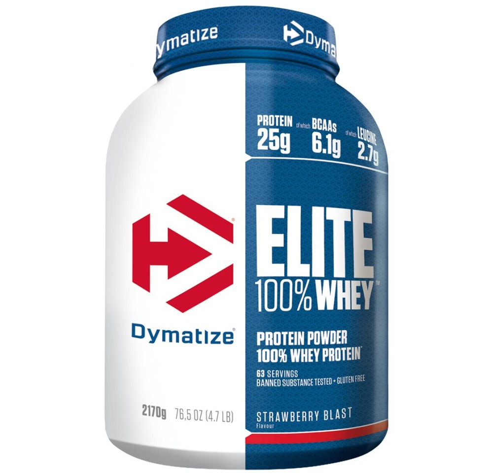 DYMATIZE Elite Whey Strawberry Blast bte 2170 g