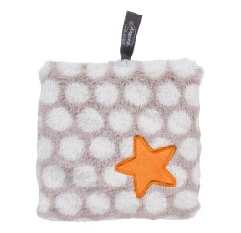 FASHY coussin chauff 15x15cm pois étoi grain colza