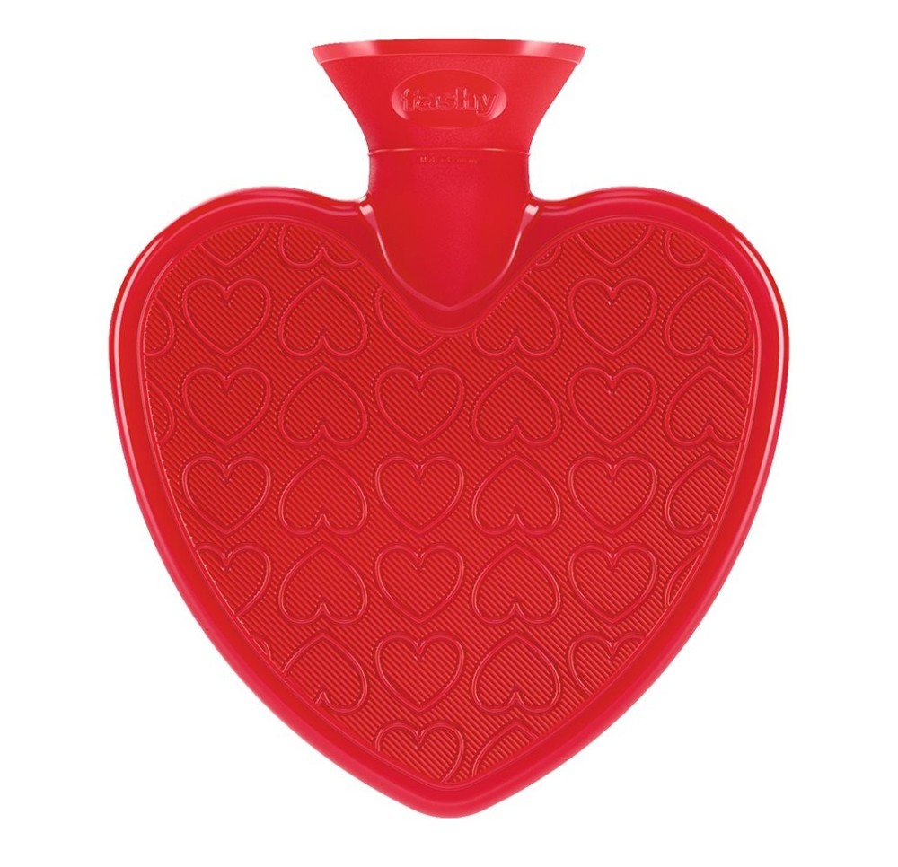FASHY bouillotte coeur 0.7l rainures 2 côt rou th