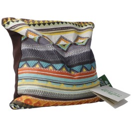 HIMMELGRÜN coussin noyaux ceri 20x20cm inca