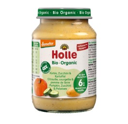 HOLLE citrouille courget pommes terre verre 190 g
