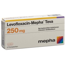 LEVOFLOXACIN Mepha Teva cpr pell 250 mg 5 pce