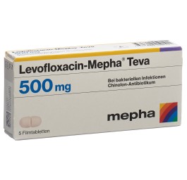 LEVOFLOXACIN Mepha Teva cpr pell 500 mg 5 pce