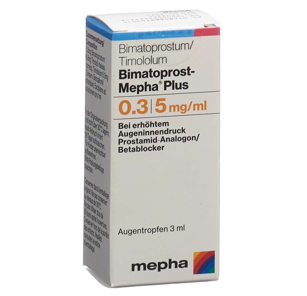 BIMATOPROST Mepha Plus gtt opht fl 3 ml