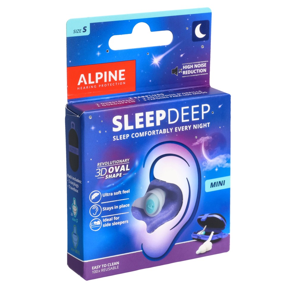 ALPINE SleepDeep bouchons d'oreilles mini 1 paire