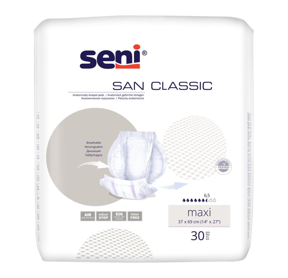 SENI San Classic 37x69cm Maxi sach 30 pce
