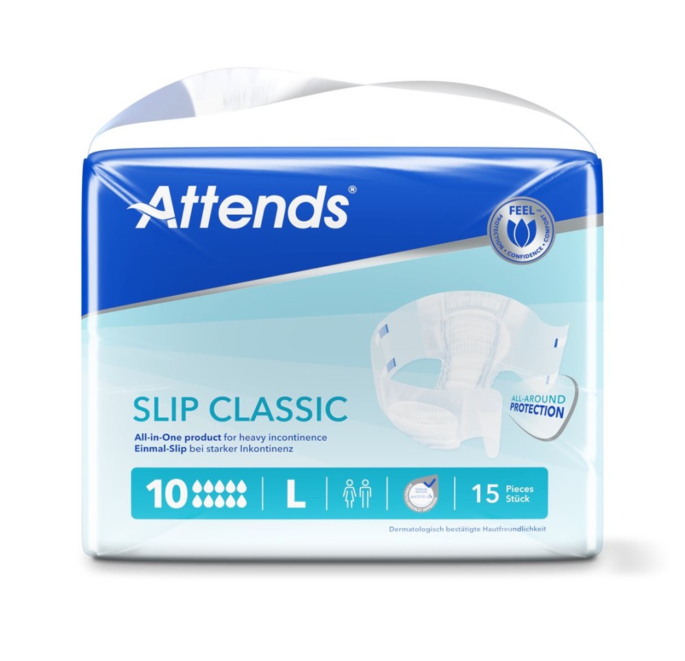 ATTENDS Slip 10 classic L 15 pce