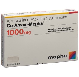 CO-AMOXI Mepha cpr pell 1000 mg 12 pce