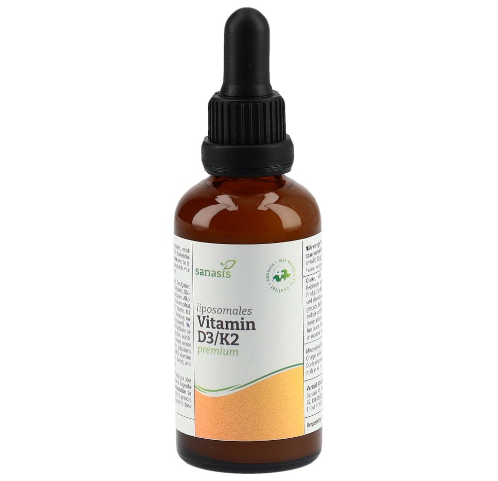 SANASIS Vitamin D3/K2 liposomal pre végétali 60 ml