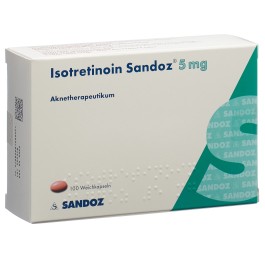 ISOTRETINOIN Sandoz caps moll 5 mg 100 pce