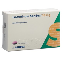 ISOTRETINOIN Sandoz caps moll 10 mg 100 pce