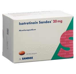 ISOTRETINOIN Sandoz caps moll 20 mg 100 pce